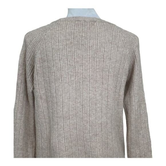 BB Dakota Tan Knit Slit Sleeve Sweater S – Fall Neutral - Picture 6 of 9